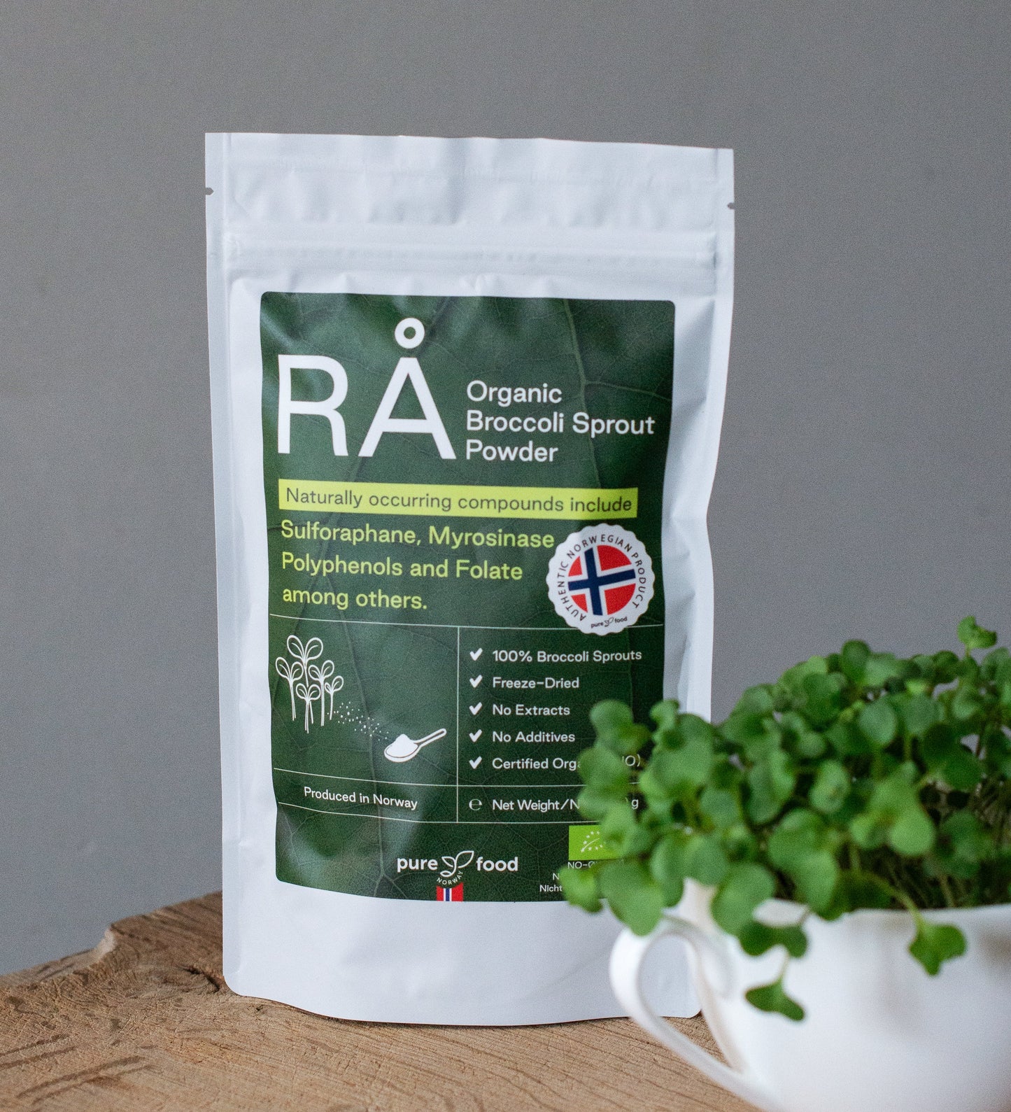 RÅ Organic Broccoli Sprout Powder